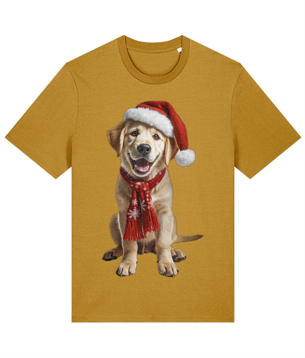 Labrador Festive Aur T-shirt (Premium)