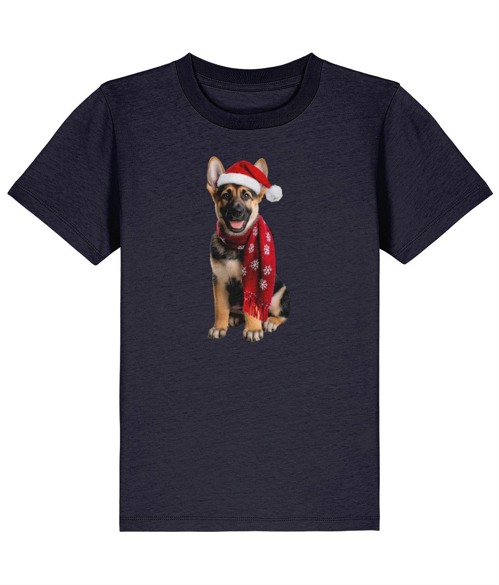 German Shepherd Festive Rebel Childrens T-shirt (Premium)