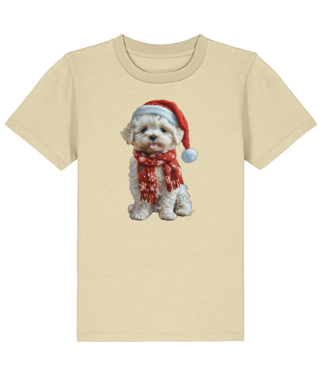 Bichon Frise Festive Lennon Childrens T-Shirt (Premium)