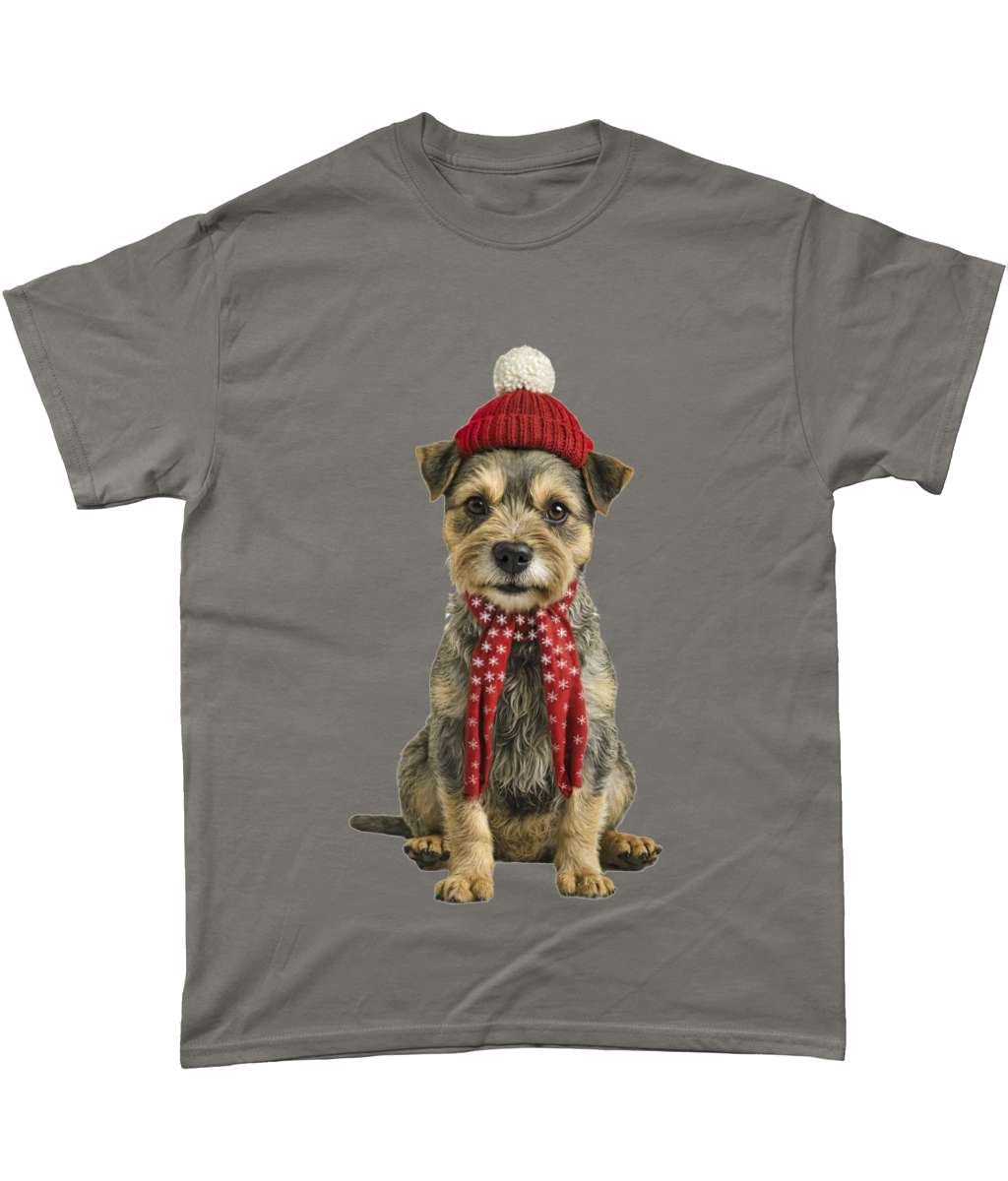 Border Terrier Festive Tadhg T-Shirt (Standard)