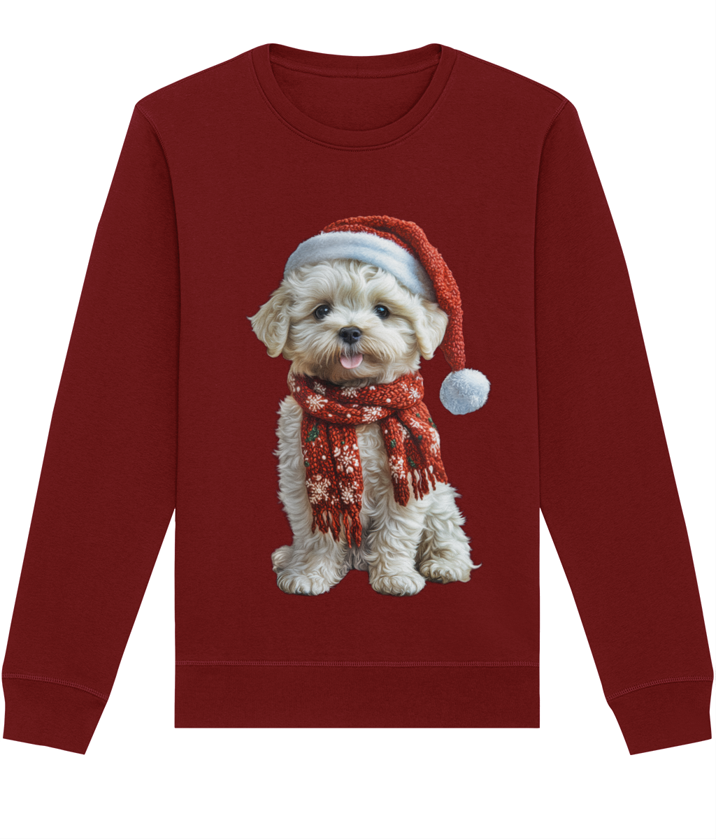 Bichon Frise Festive Lennon Sweatshirt (Classic)