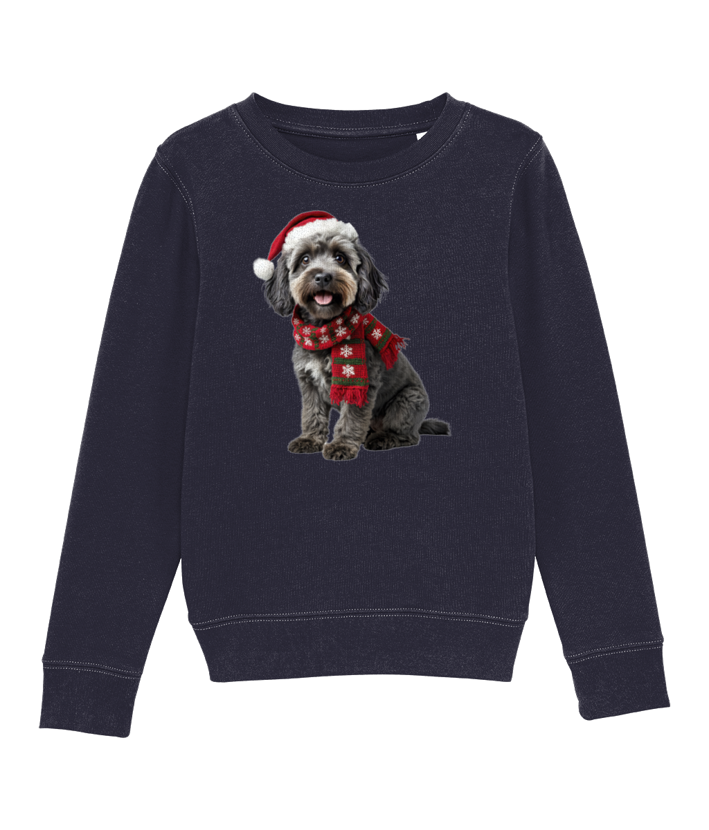 Cockapoo Festive Bronwen Childrens Sweatshirt (Premium)