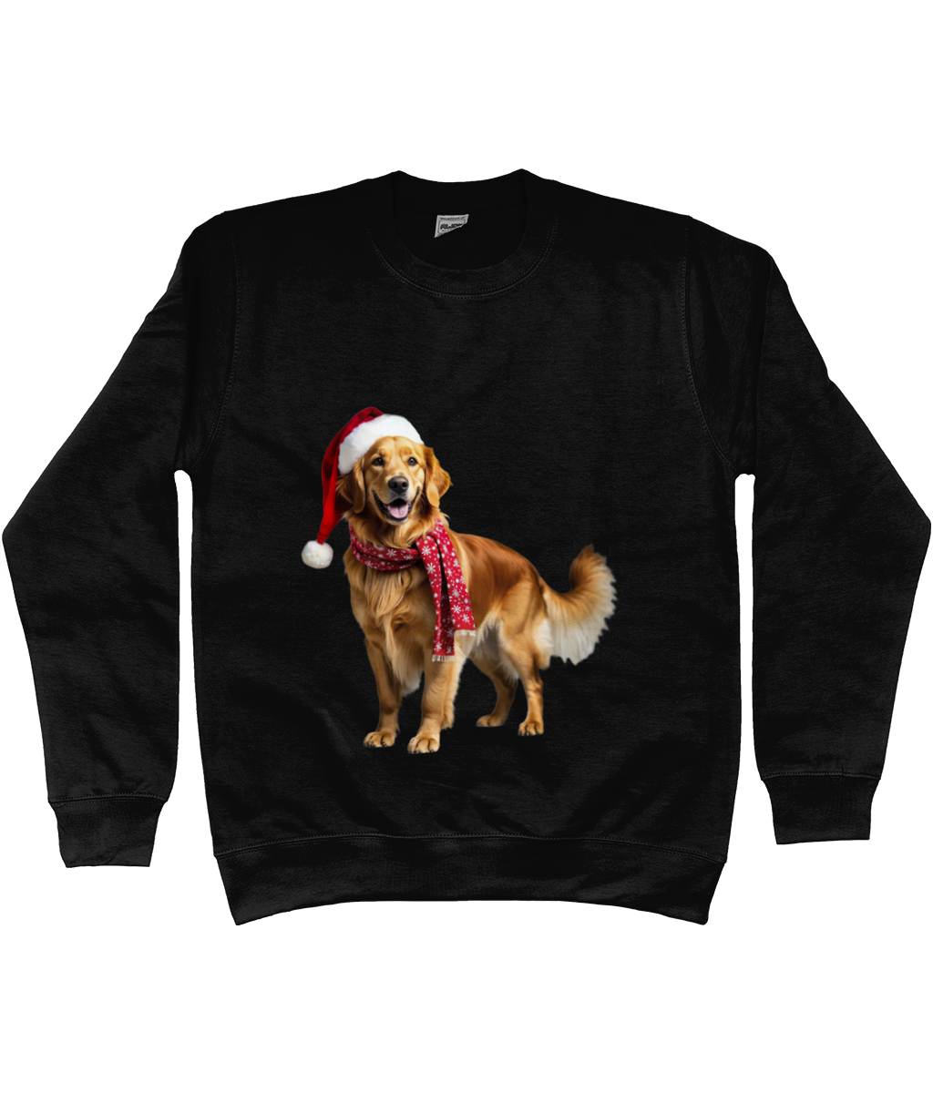 Golden Retriever Festive Nugget Sweatshirt (Standard)