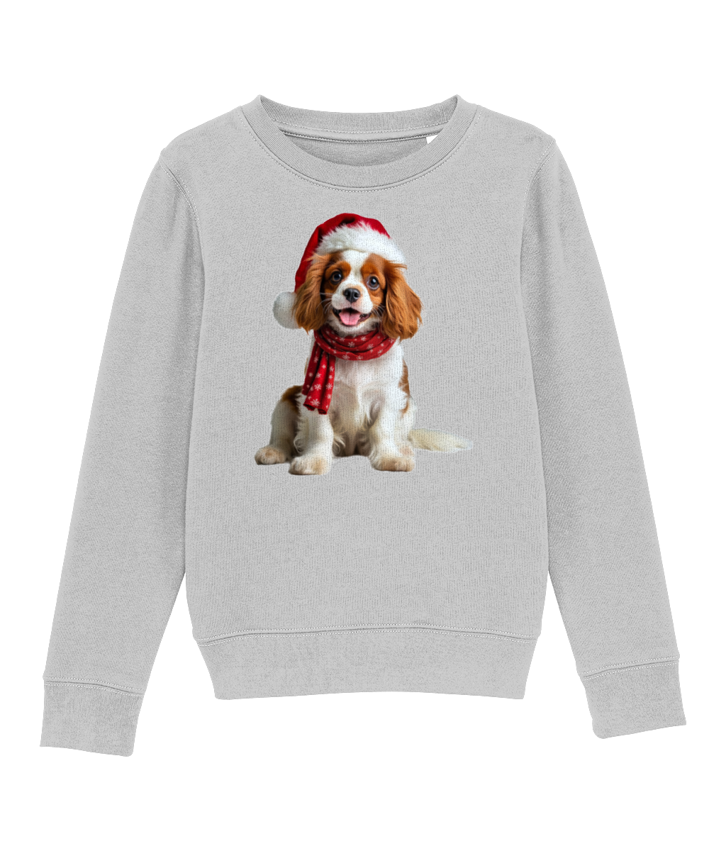 King Charles Festive Remy Childrens Sweatshirt (Premium)