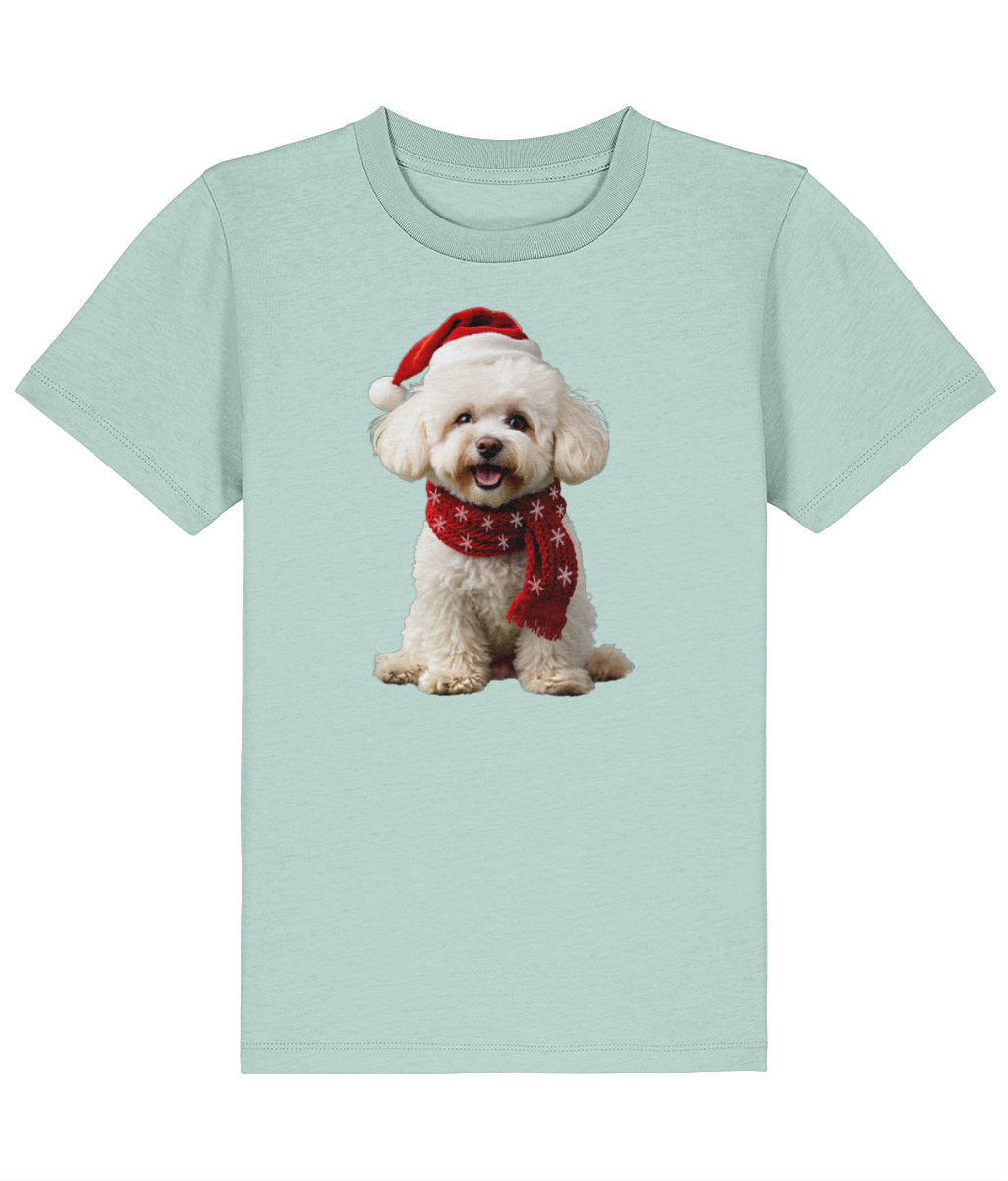 Bichon Frise Festive Finn Childrens T-shirt (Premium)