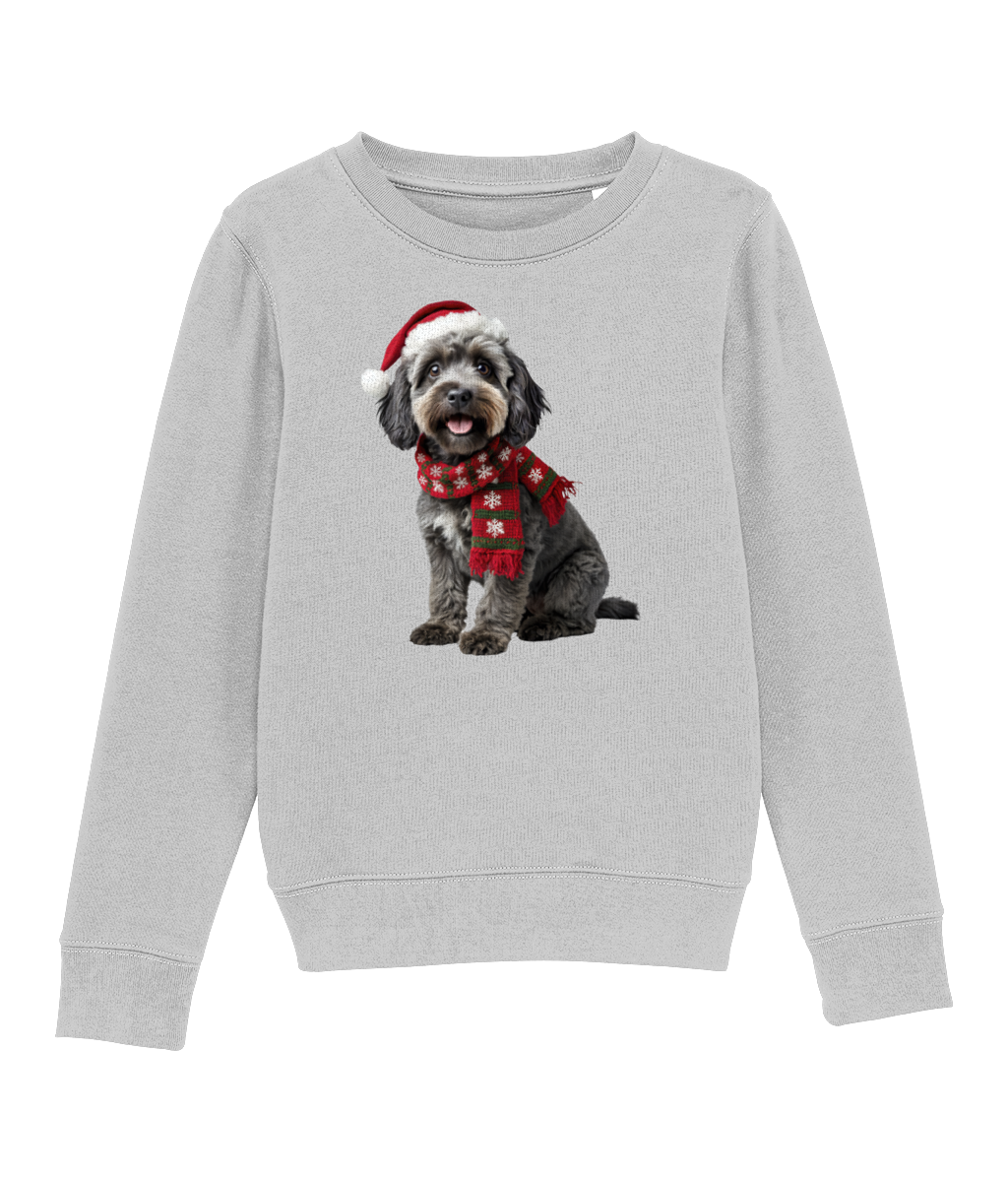 Cockapoo Festive Bronwen Childrens Sweatshirt (Premium)