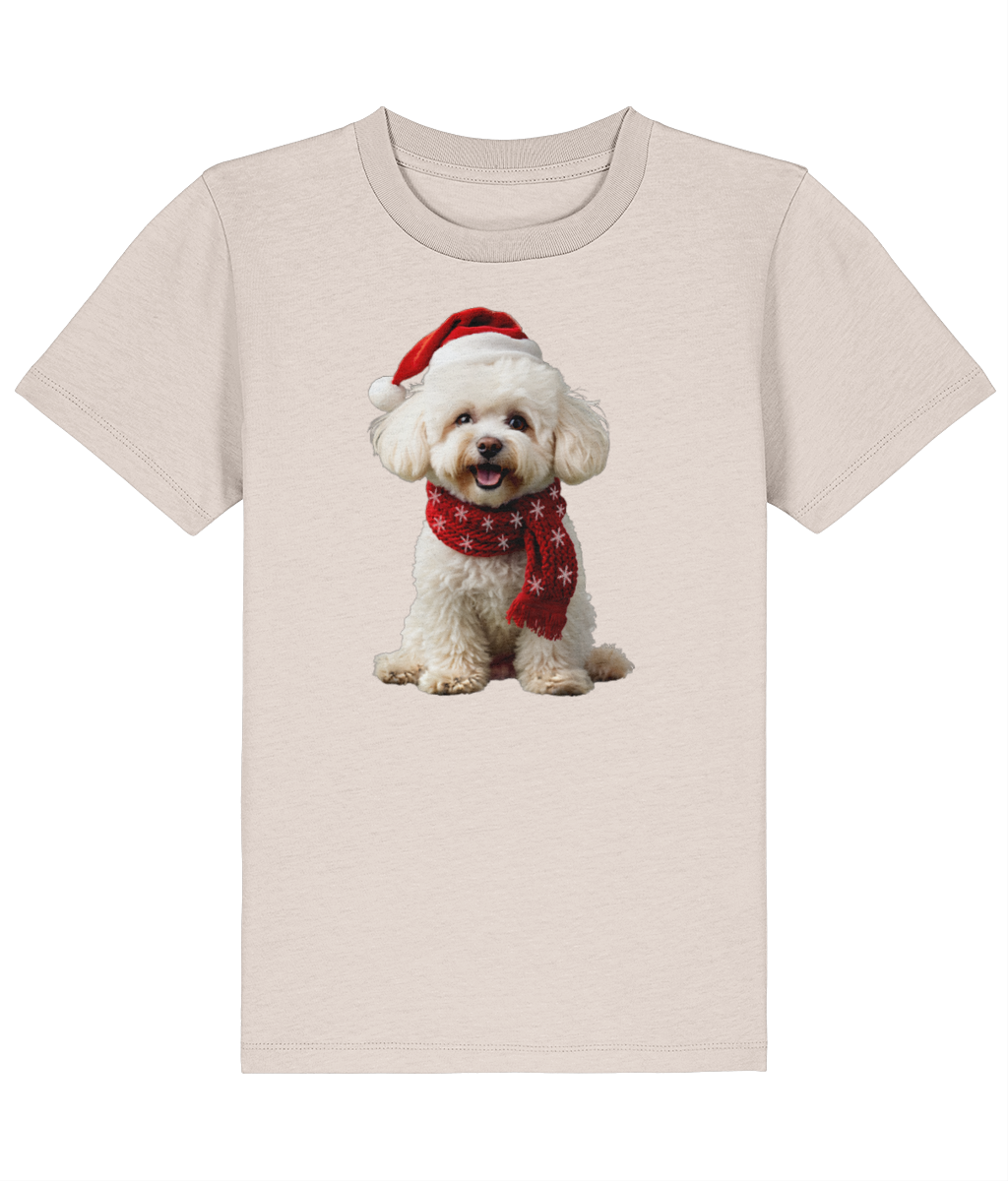 Bichon Frise Festive Finn Childrens T-shirt (Premium)