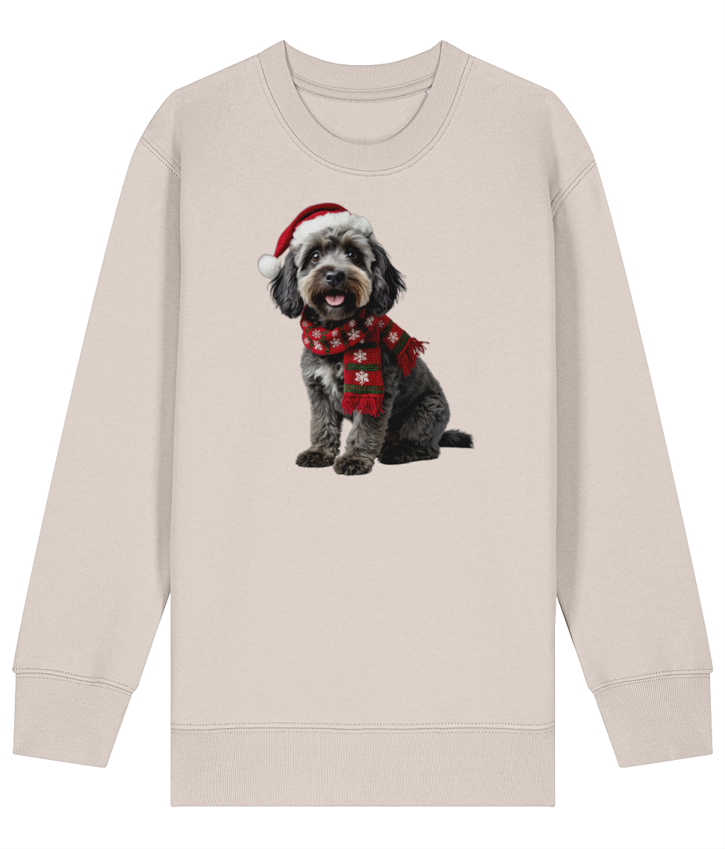 Cockapoo Festive Bronwen Childrens Sweatshirt (Premium).