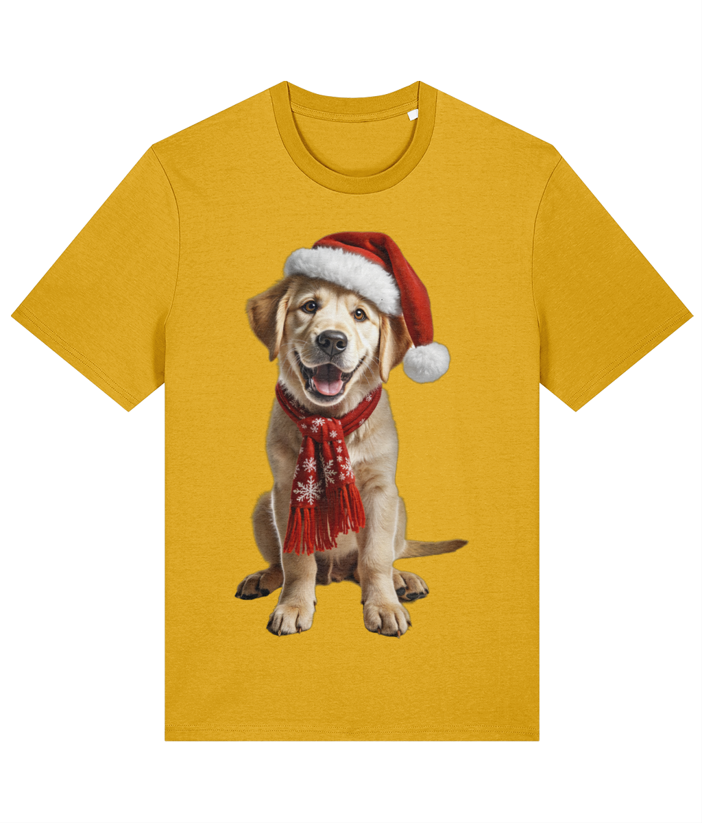 Labrador Festive Aur T-shirt (Premium)