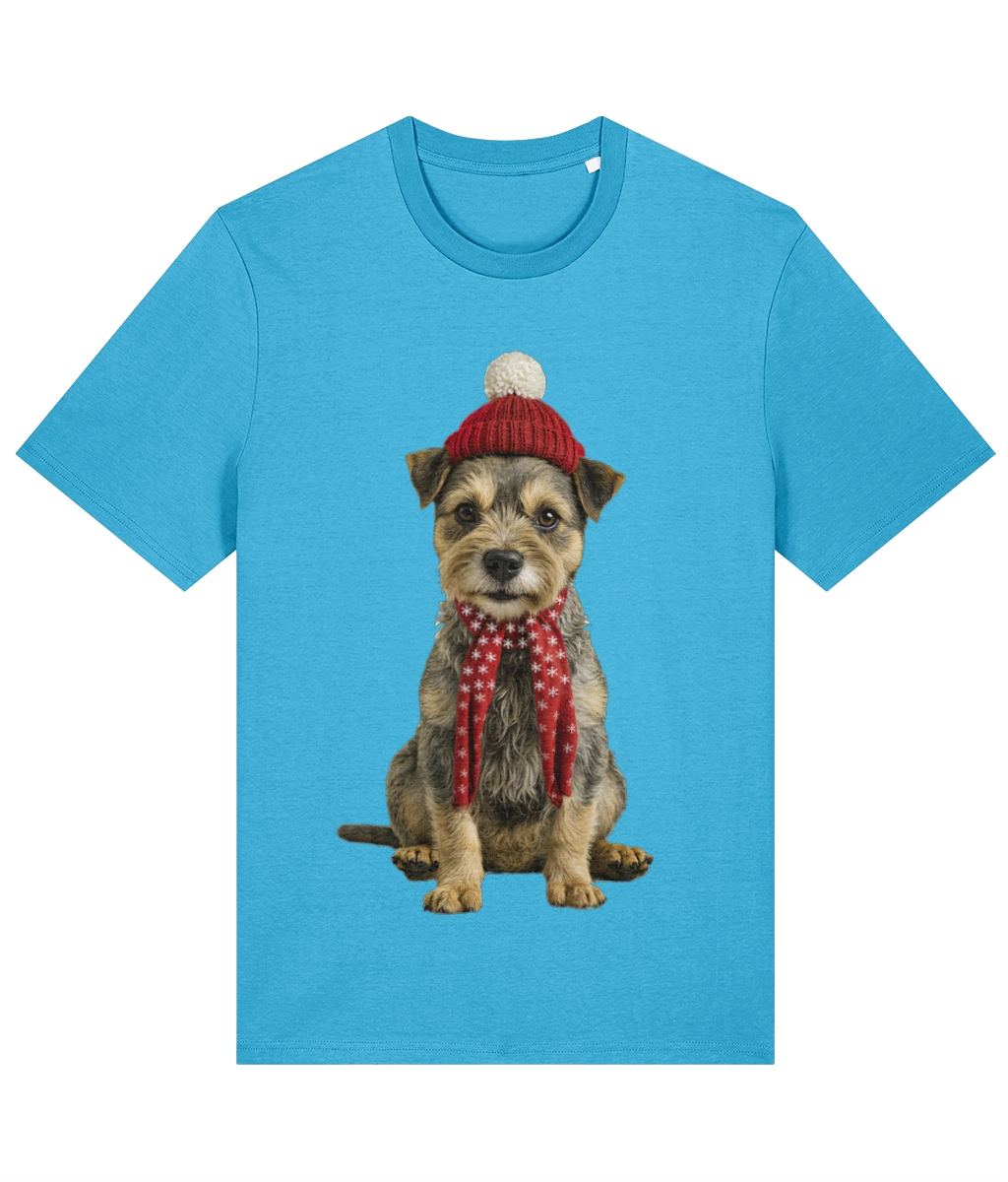 Border Terrier Festive Tadhg T-shirt (Premium)