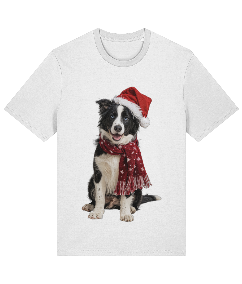 Border Collie Festive Seren T-shirt (Premium)