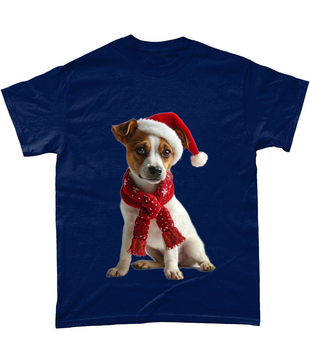 Jack Russell Festive Afon T-Shirt (Standard)
