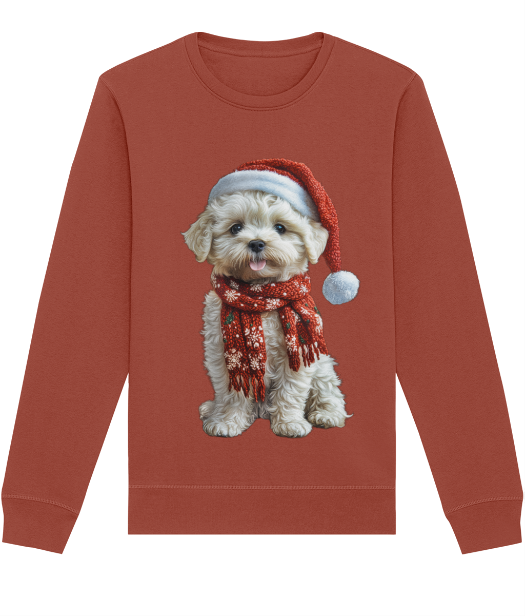 Bichon Frise Festive Lennon Sweatshirt (Classic)