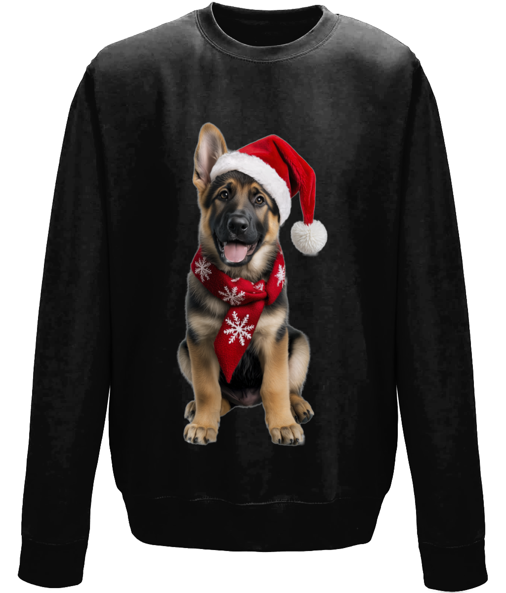 German Shepherd Festive Prince Childrens Sweatshirt (Standard)