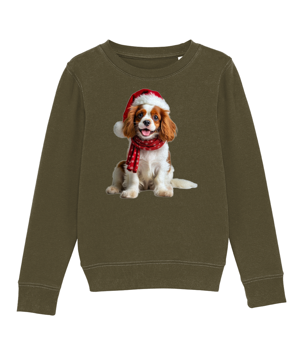 King Charles Festive Remy Childrens Sweatshirt (Premium)