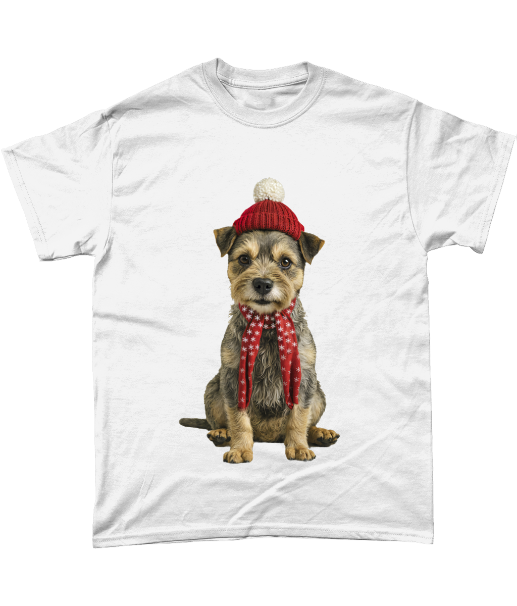 Border Terrier Festive Tadhg T-Shirt (Standard)