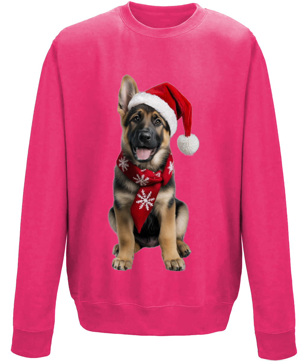 German Shepherd Festive Prince Childrens Sweatshirt (Standard)