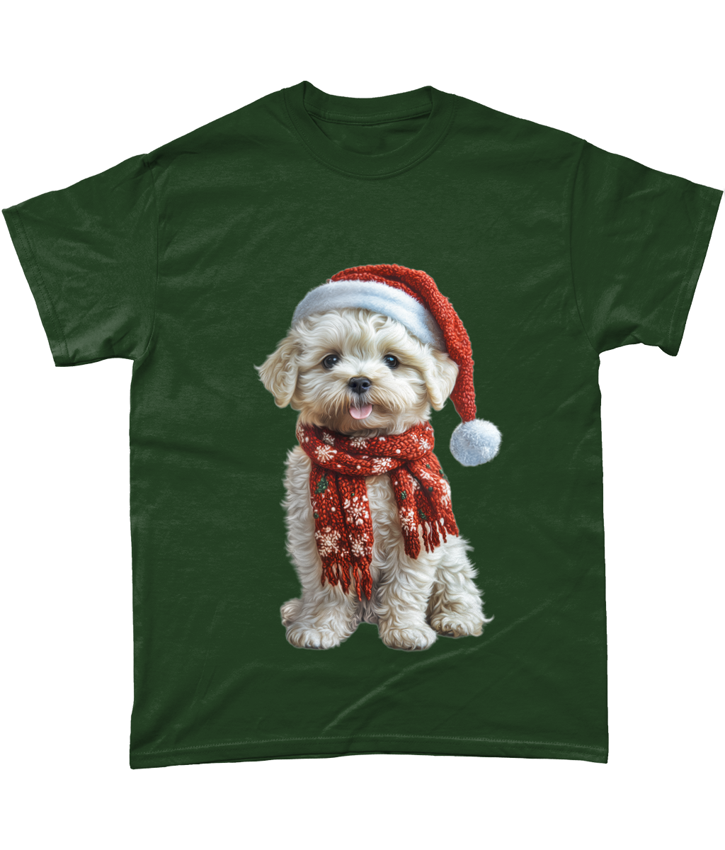 Bichon Frise Festive Lennon T-Shirt (Standard)