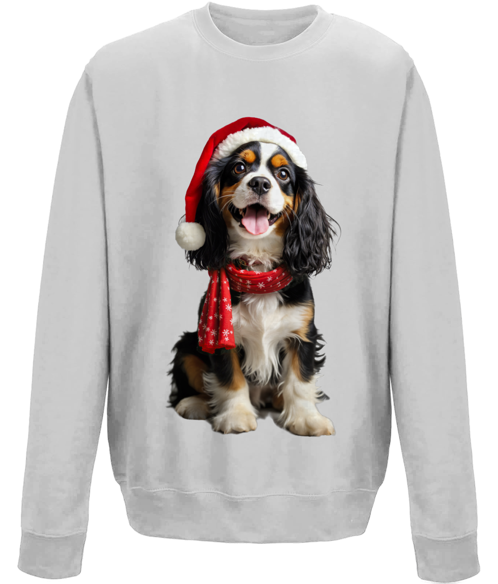 King Charles Festive Noodle Childrens Sweatshirt (Standard)