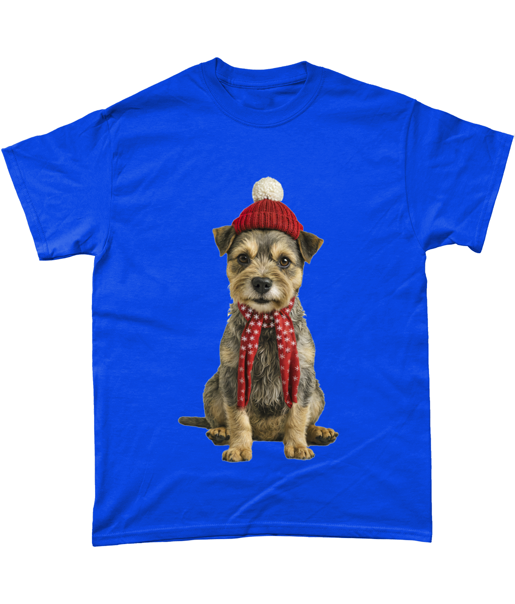 Border Terrier Festive Tadhg T-Shirt (Standard)