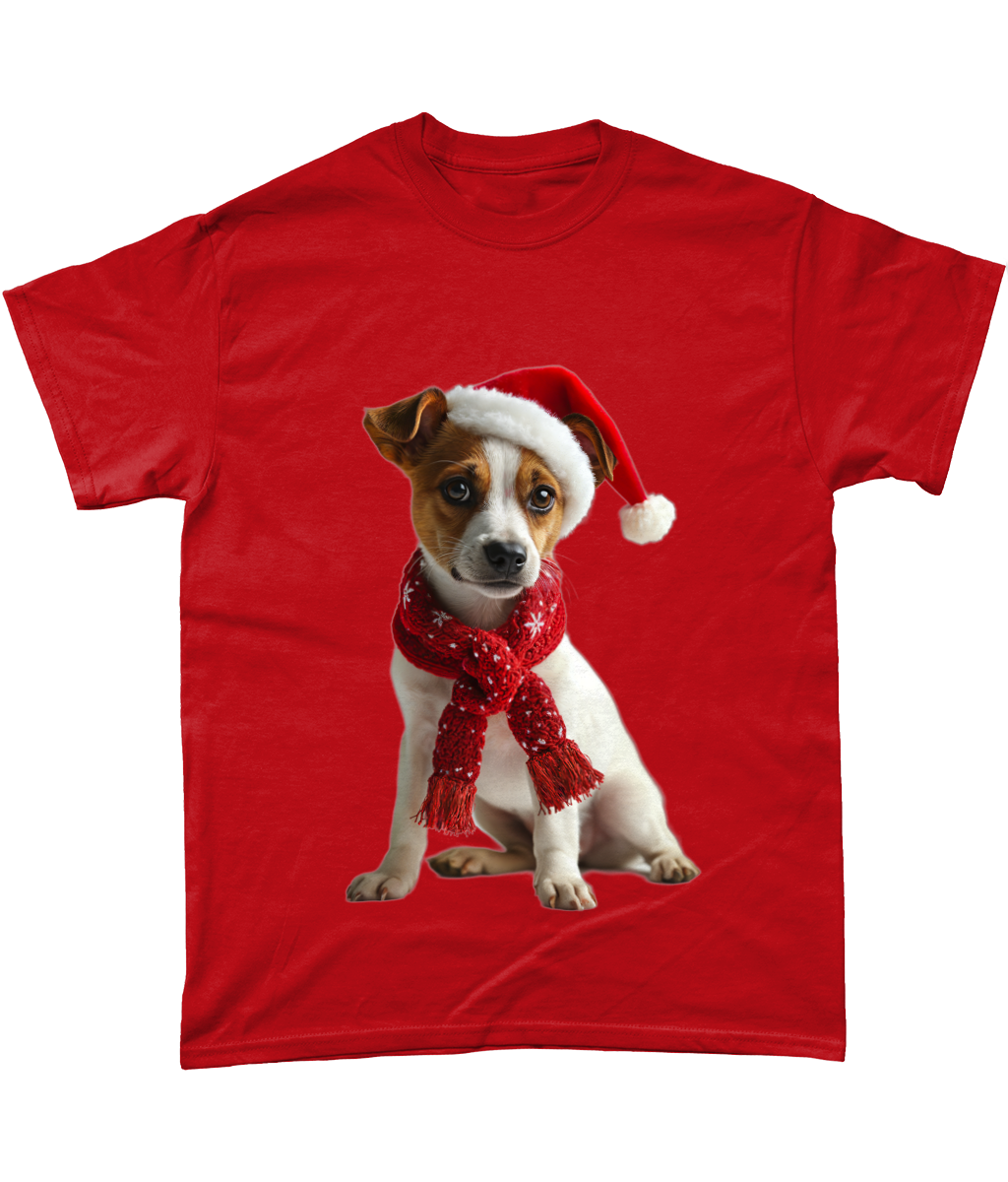 Jack Russell Festive Afon T-Shirt (Standard)