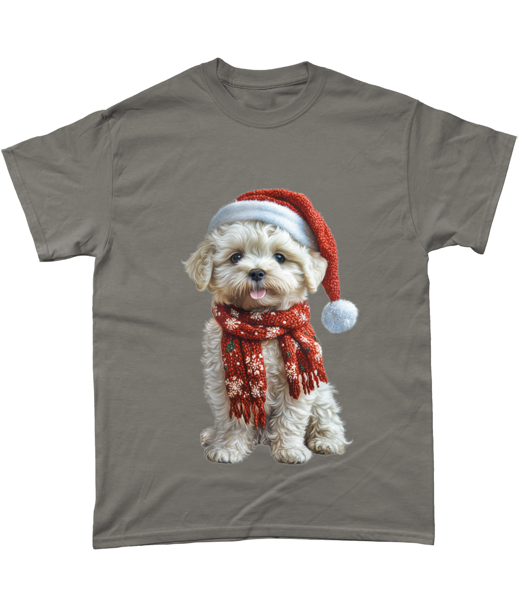 Bichon Frise Festive Lennon T-Shirt (Standard)