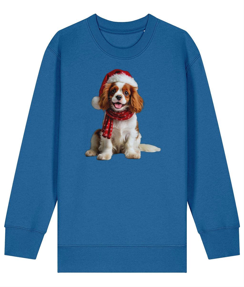 King Charles Festive Remy Childrens Sweatshirt (Premium).