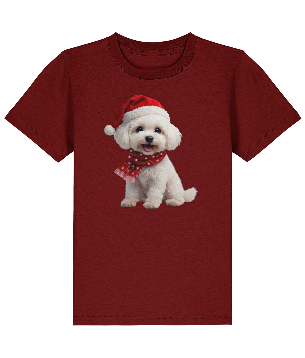 Bichon Frise Festive Siona Childrens T-Shirt (Premium)