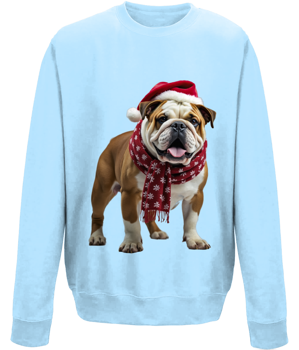 Bulldog Festive Menna Childrens Sweatshirt (Standard)