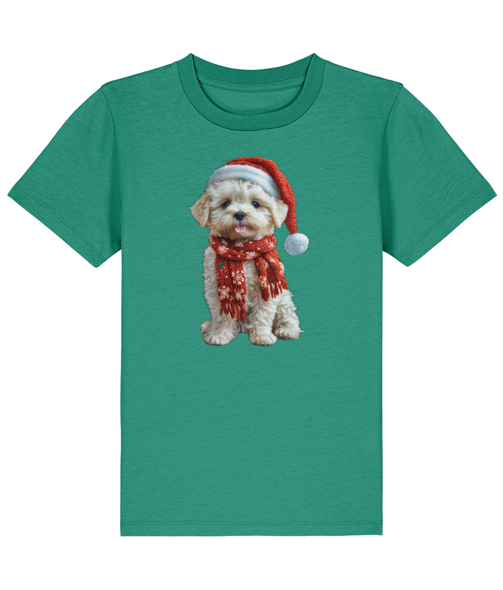 Bichon Frise Festive Lennon Childrens T-Shirt (Premium)