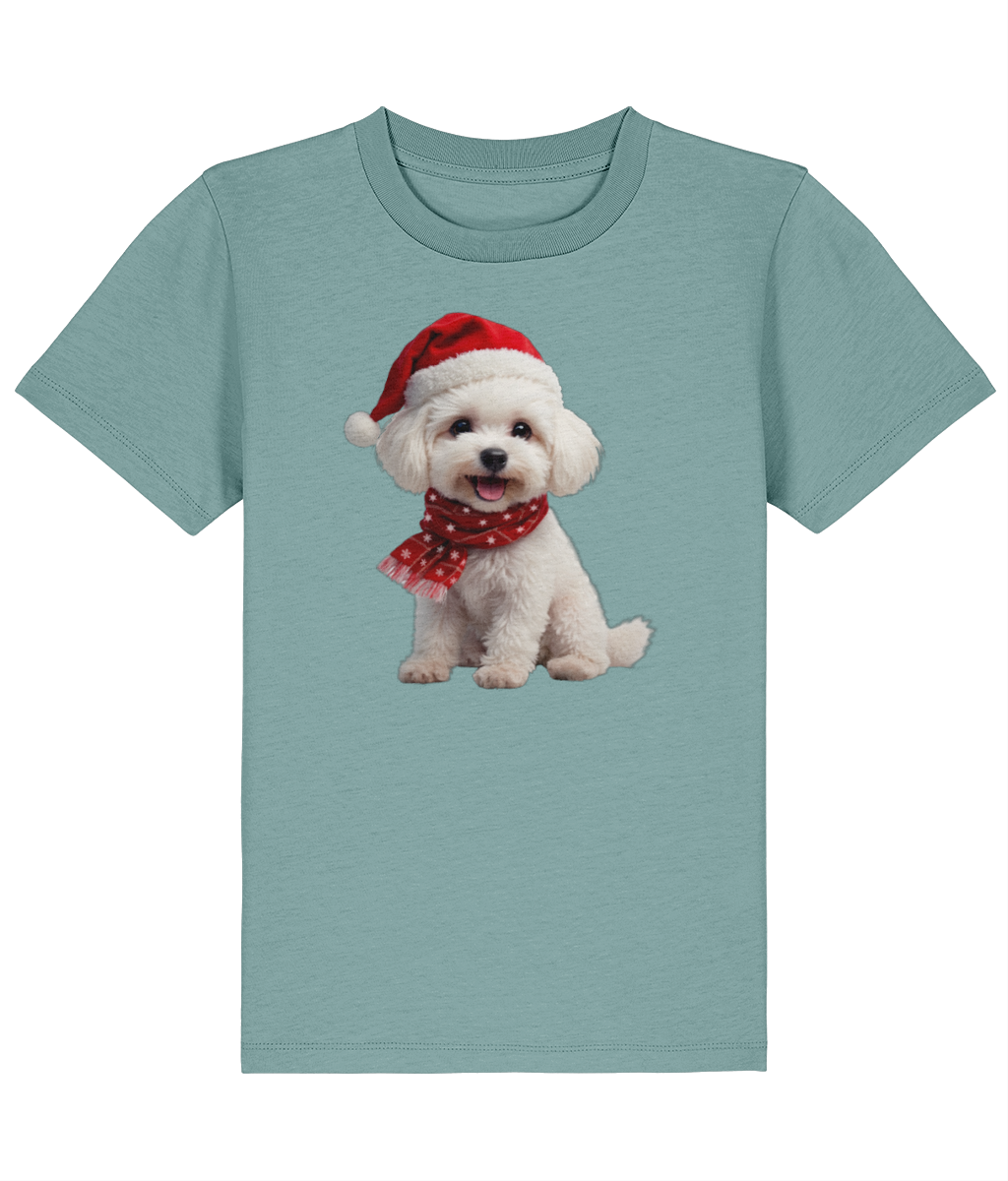 Bichon Frise Festive Siona Childrens T-Shirt (Premium)