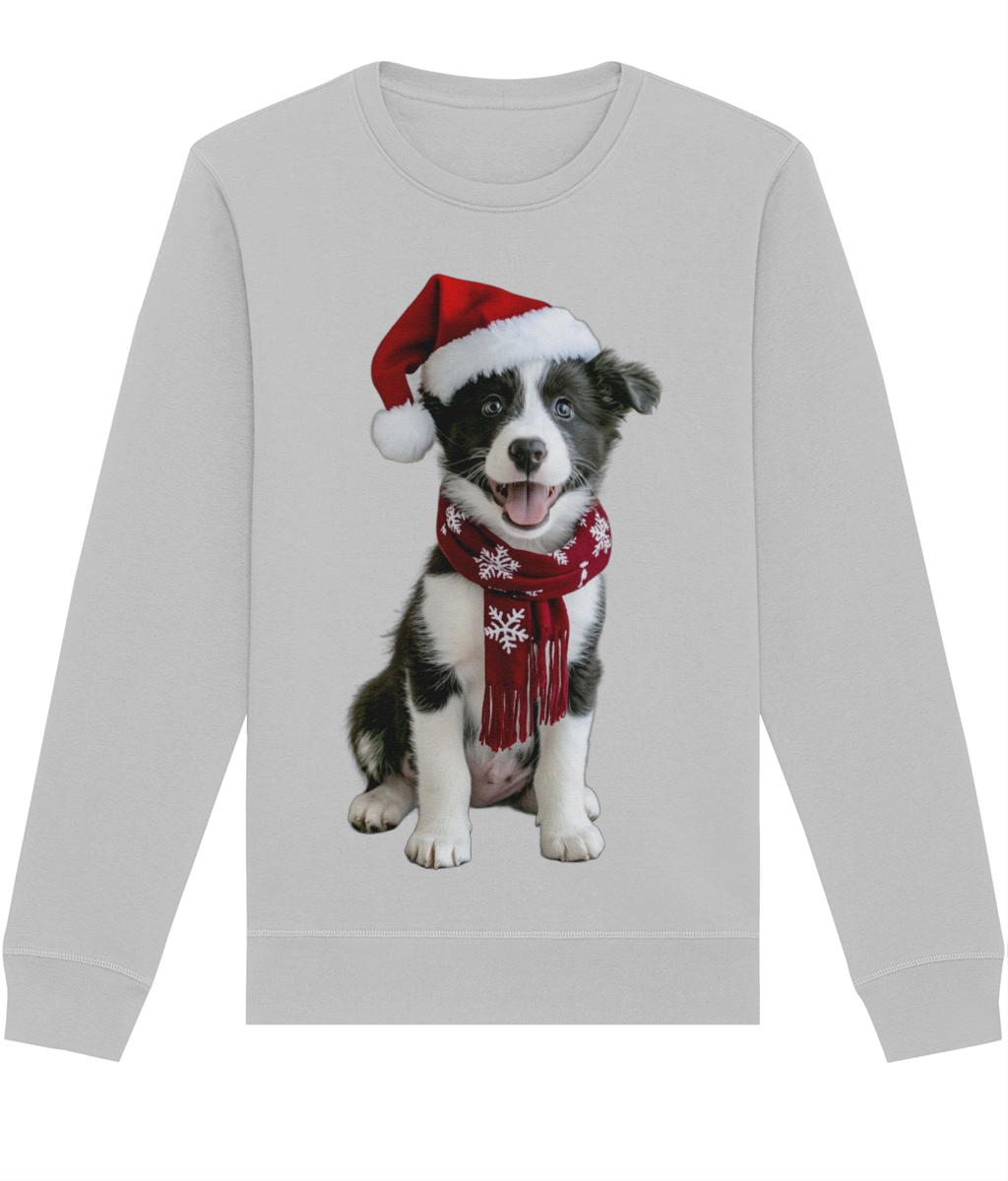 Border Collie Festive Pup Sweatshirt (Classic)