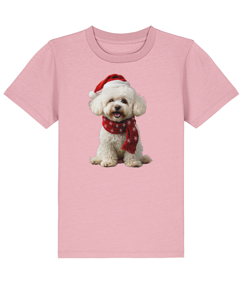 Bichon Frise Festive Finn Childrens T-shirt (Premium)