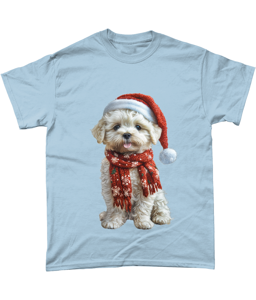 Bichon Frise Festive Lennon T-Shirt (Standard)