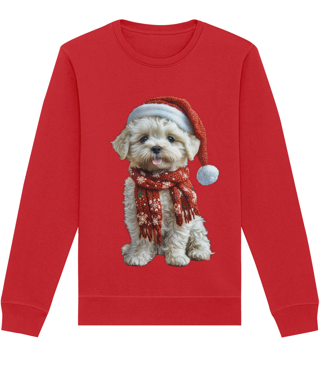 Bichon Frise Festive Lennon Sweatshirt (Classic)