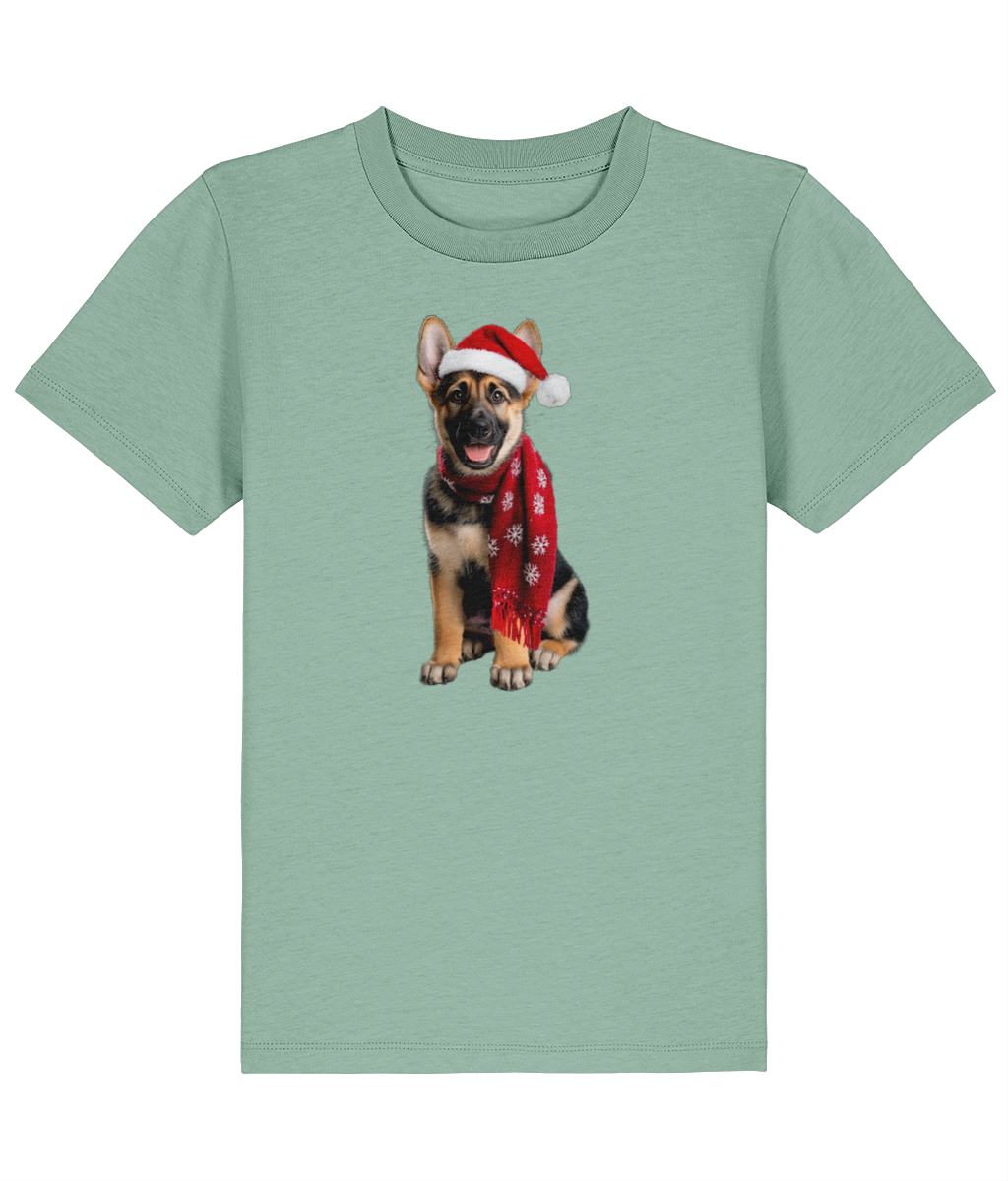 German Shepherd Festive Rebel Childrens T-shirt (Premium)