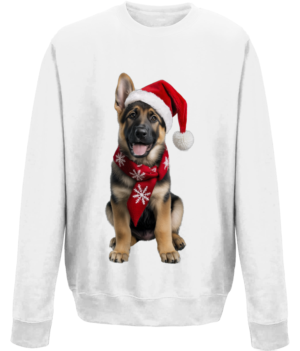 German Shepherd Festive Prince Childrens Sweatshirt (Standard)