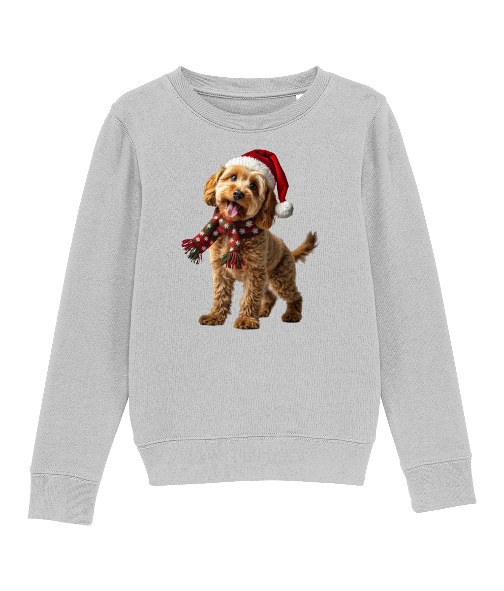 Cockapoo Festive Carwyn Childrens Sweatshirt (Premium)