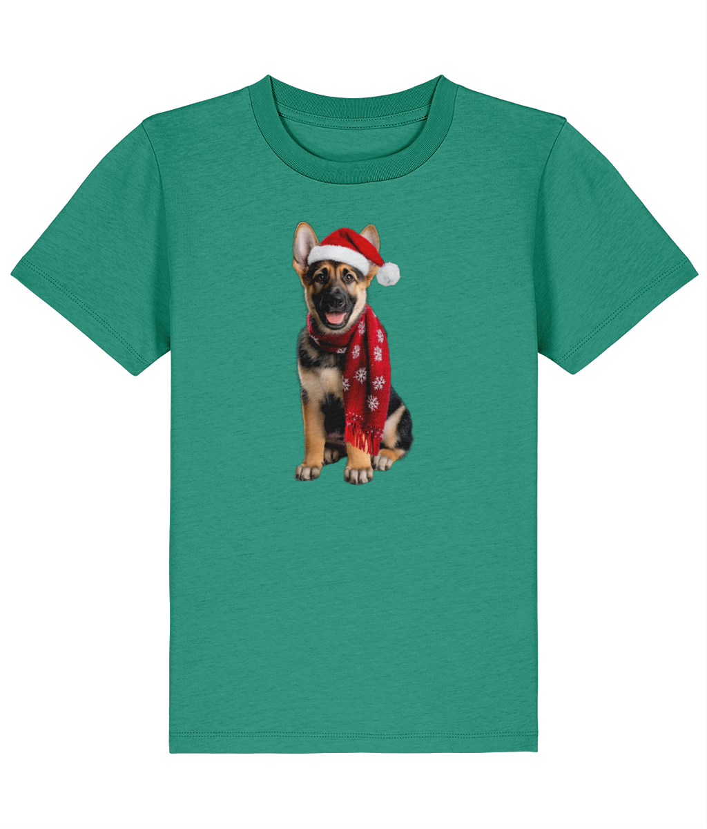 German Shepherd Festive Rebel Childrens T-shirt (Premium)