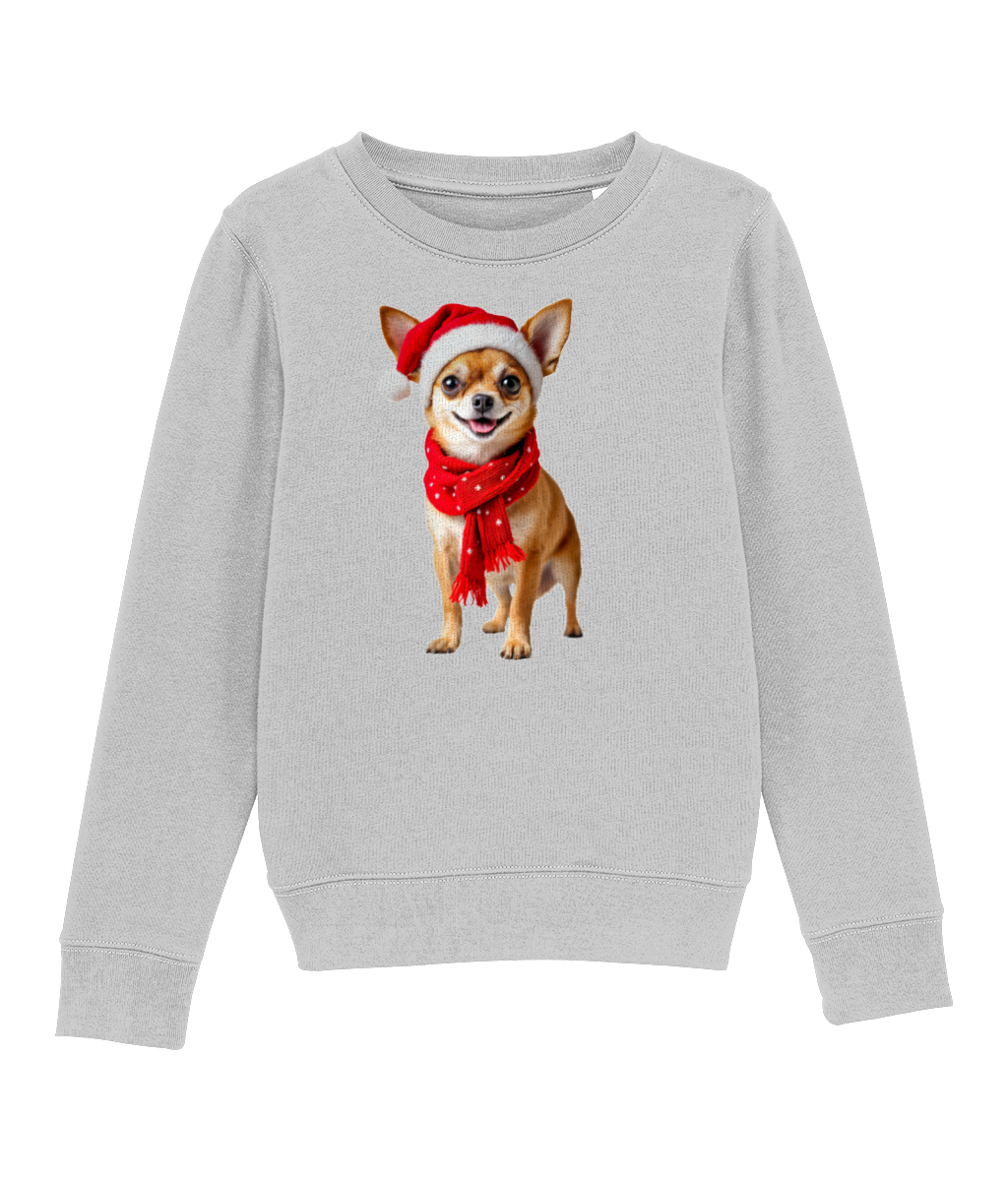 Chihuahua Festive Pixie Childrens Sweatshirt (Premium)