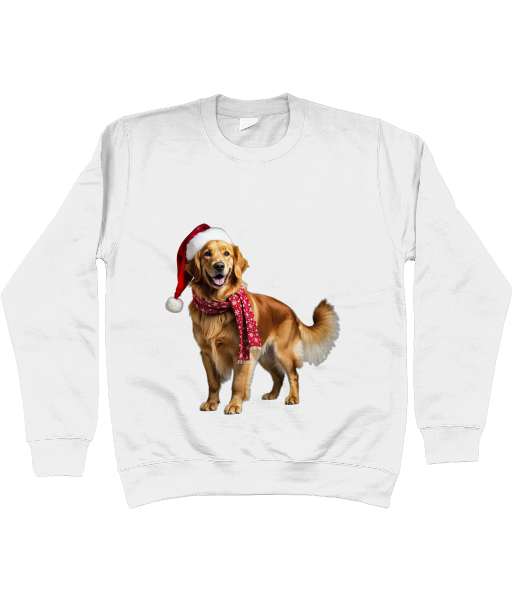 Golden Retriever Festive Nugget Sweatshirt (Standard)