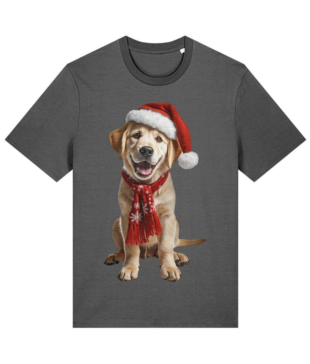 Labrador Festive Aur T-shirt (Premium)