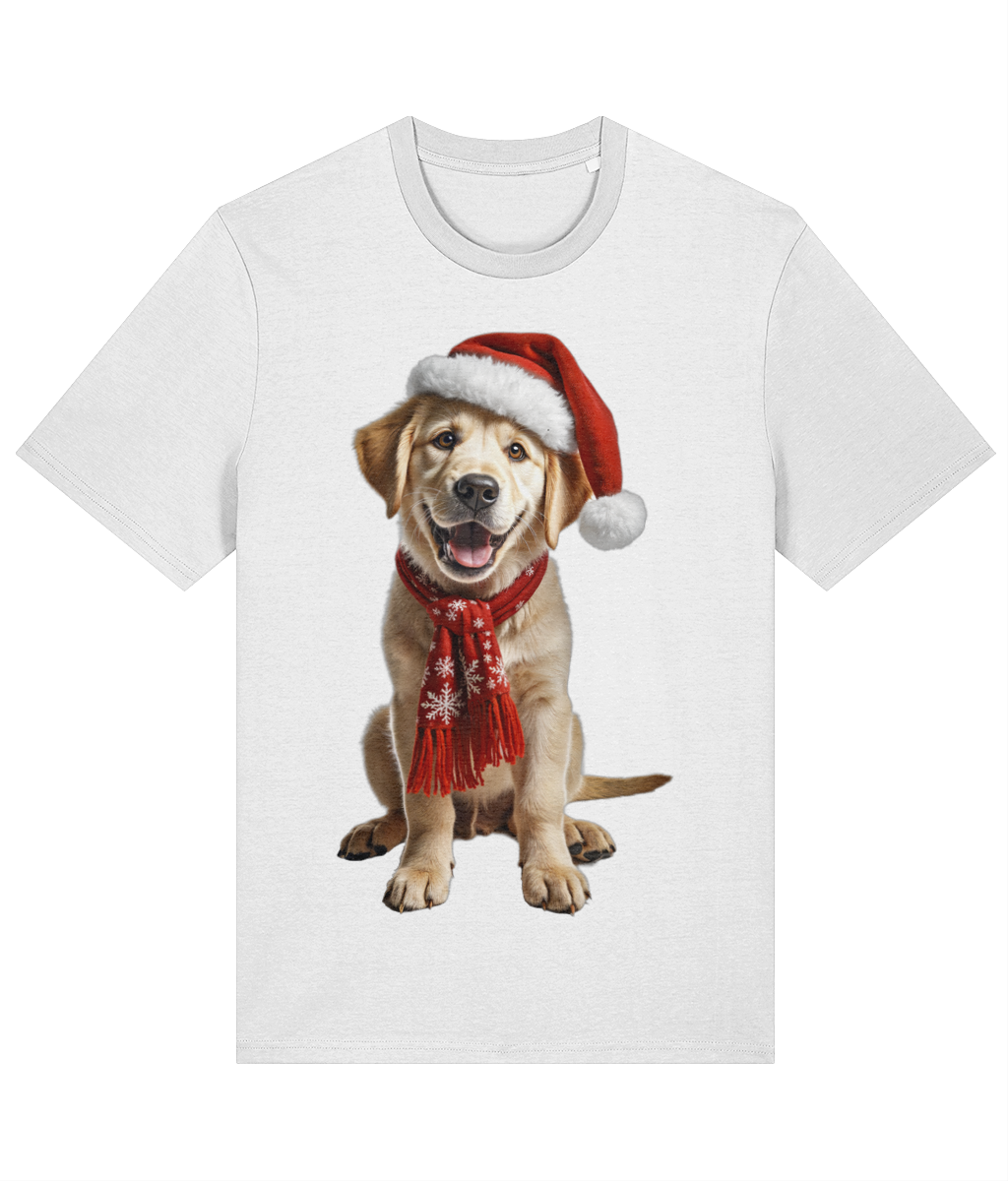 Labrador Festive Aur T-shirt (Premium)