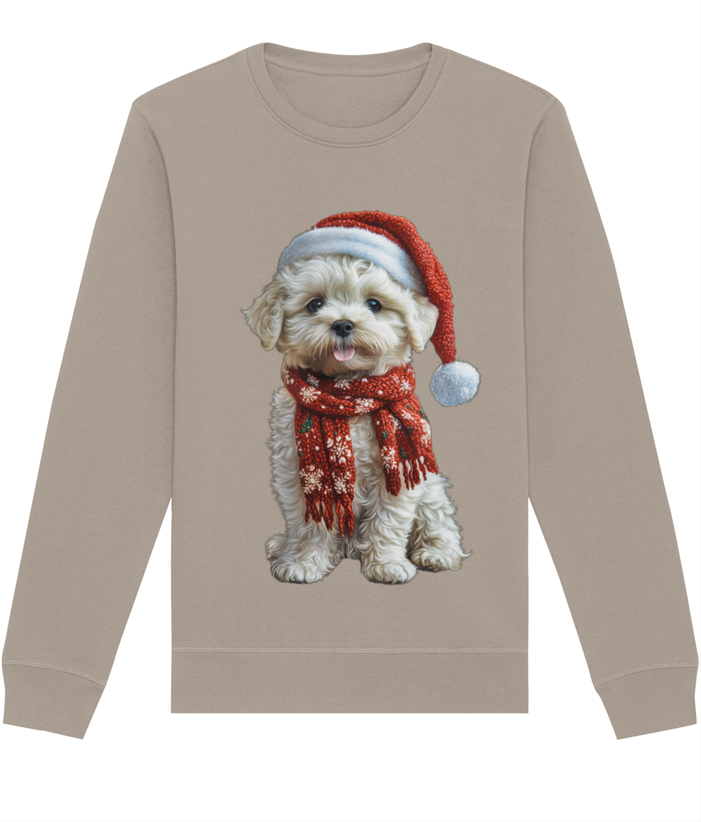 Bichon Frise Festive Lennon Sweatshirt (Classic)