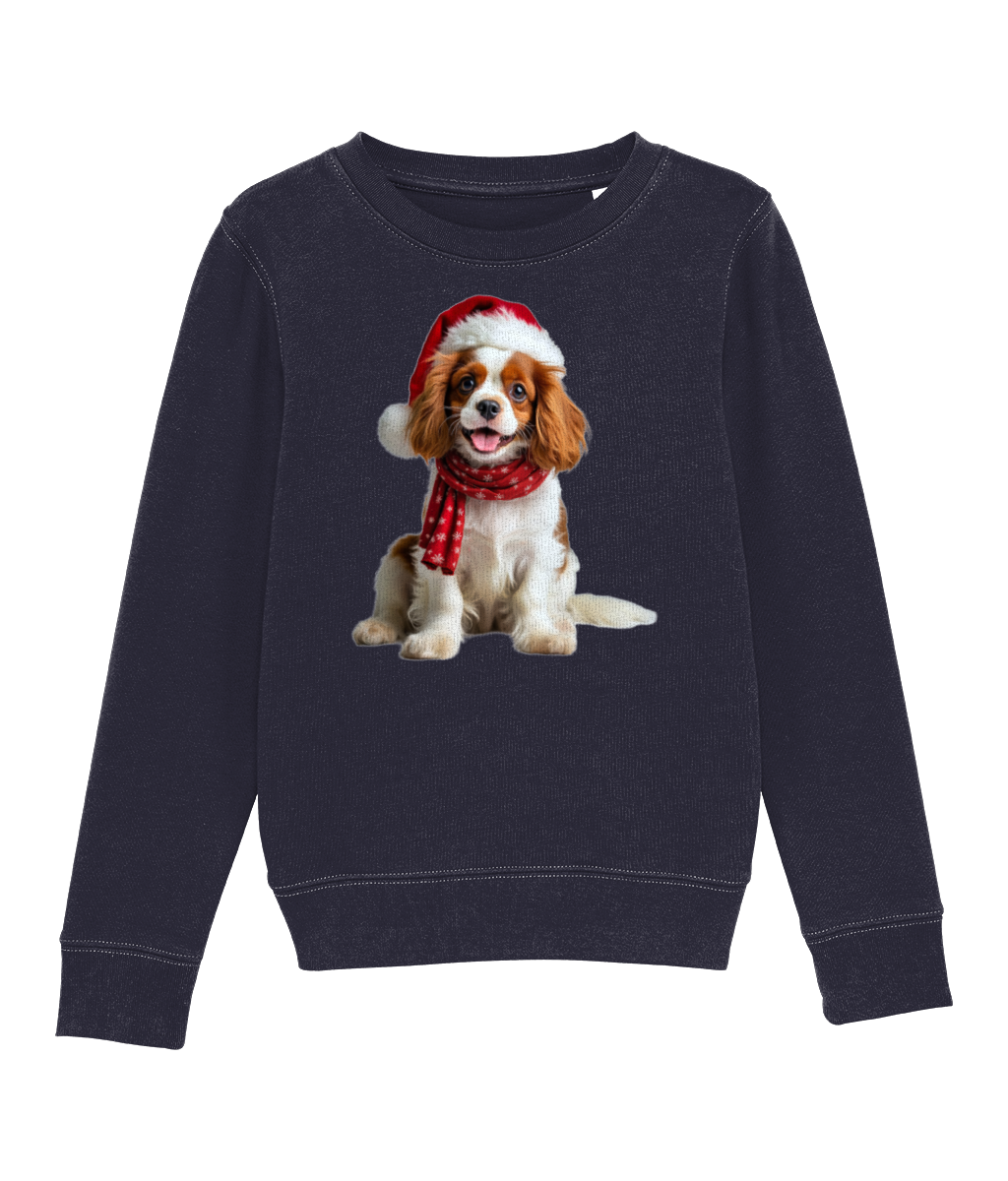 King Charles Festive Remy Childrens Sweatshirt (Premium)