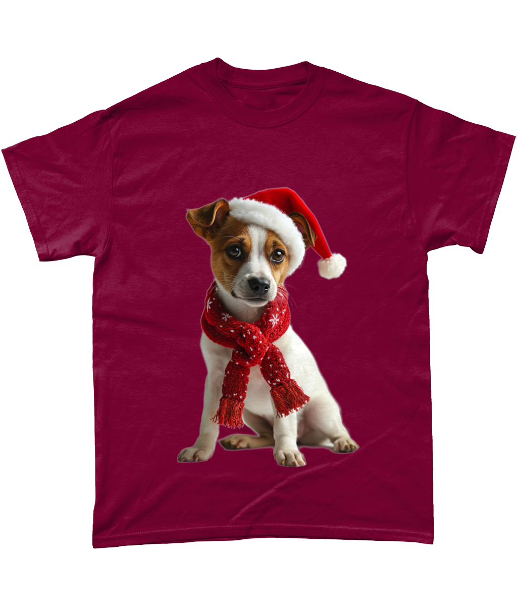 Jack Russell Festive Afon T-Shirt (Standard)