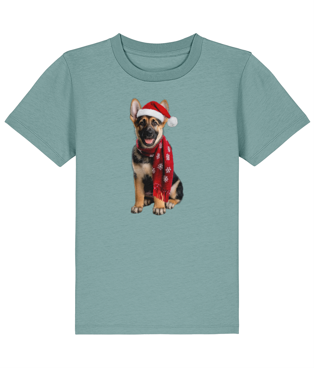 German Shepherd Festive Rebel Childrens T-shirt (Premium)