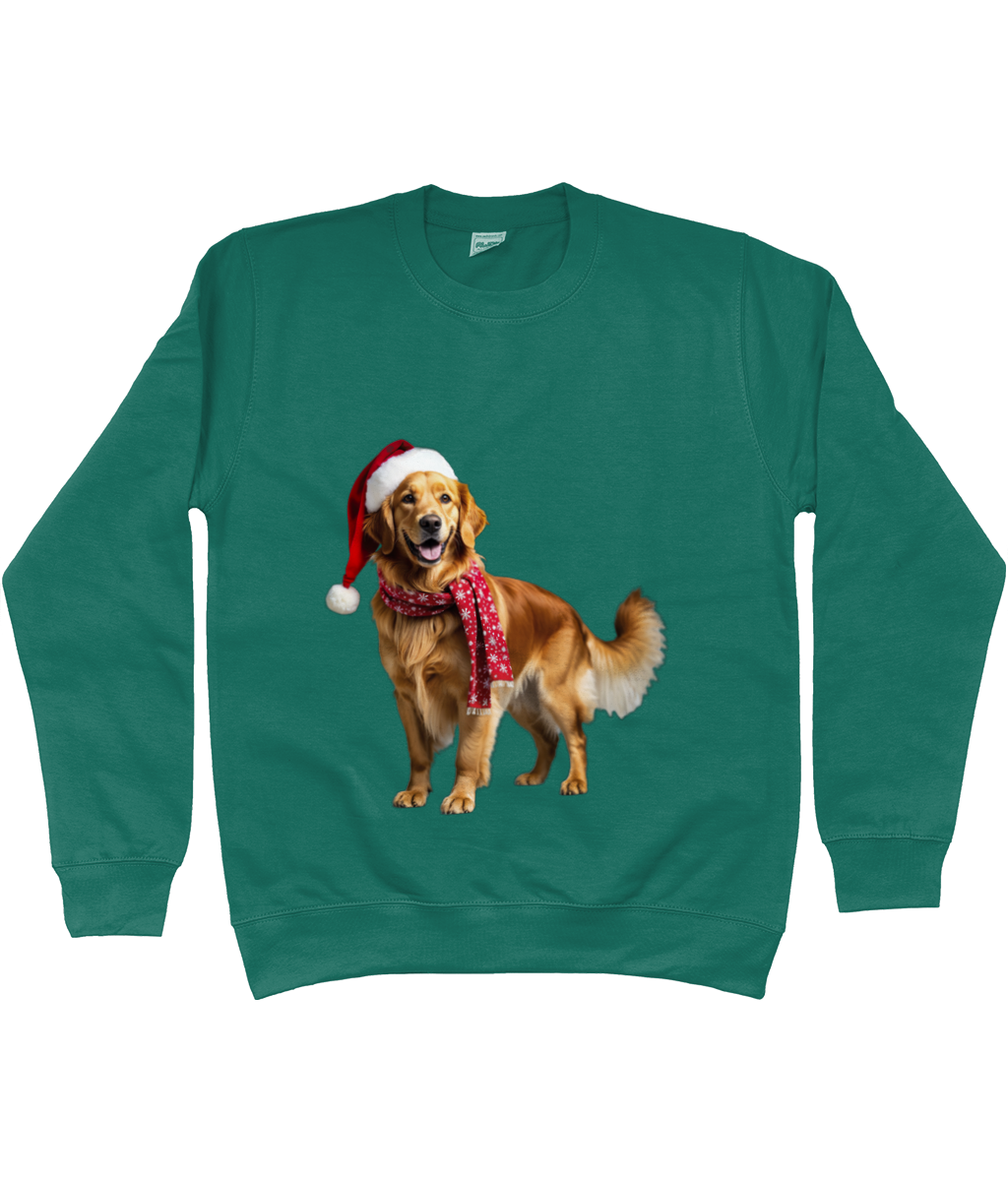 Golden Retriever Festive Nugget Sweatshirt (Standard)