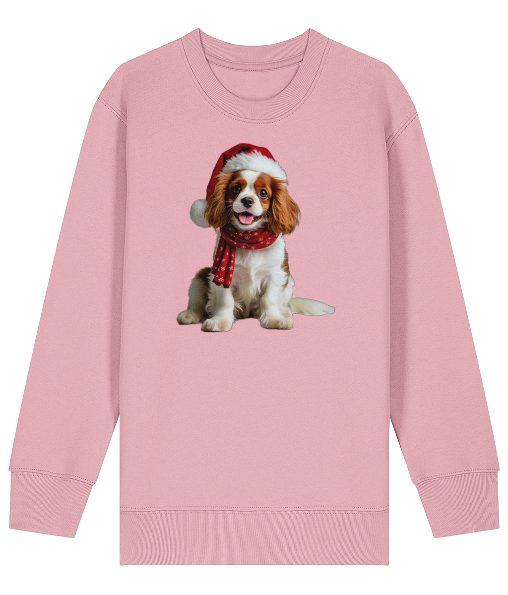 King Charles Festive Remy Childrens Sweatshirt (Premium).