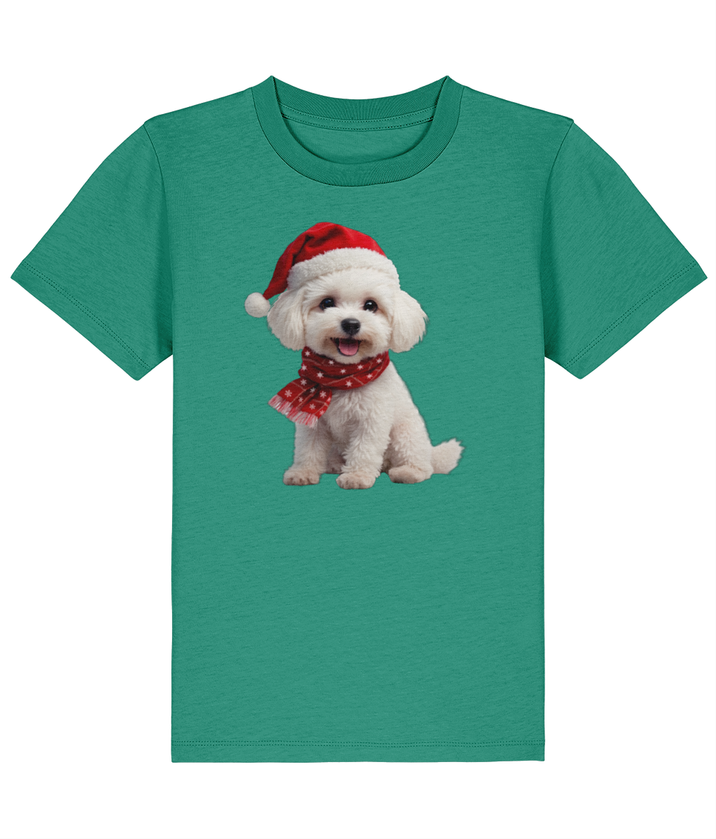 Bichon Frise Festive Siona Childrens T-Shirt (Premium)